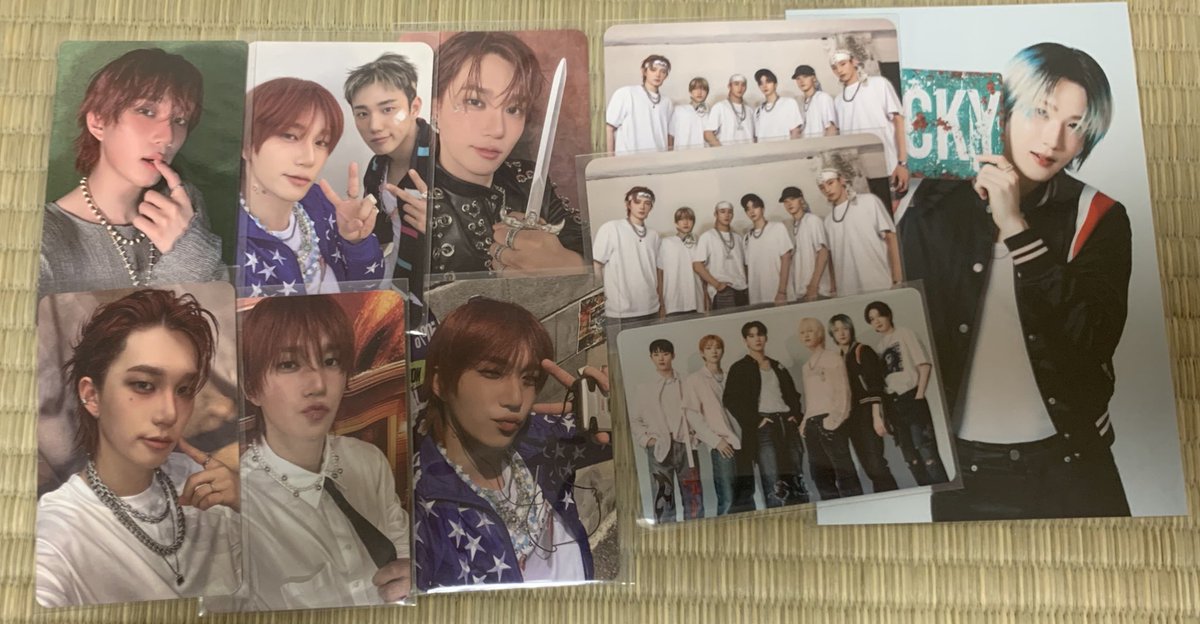 haru_25p's tweet photo. 追加です。左上はタワレコ特典です。

Stray Kids スキズ P1Harmony ピーワン トレカ ポスカ 交換 https://t.co/VfscARYQnh