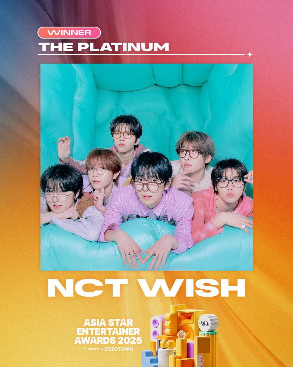 Congratulations, <a href="/nctwishofficial/">NCT WISH</a> for winning ‘THE PLATINUM’ at ASEA 2025 🏆🎉

#ASEA #ASEA2025
#AsiaStarEntertainerAwards
#NCTWISH #엔시티위시