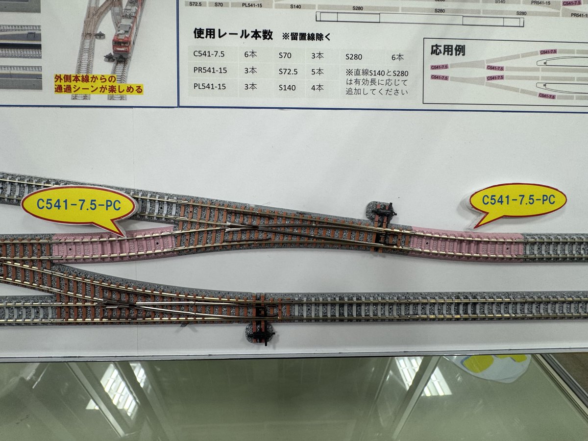 鉄道模型】サンプル展示中☆ TOMIX カーブPCレール C541-7.5-PC F 4本