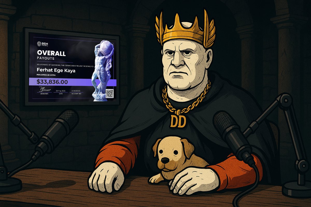 Selamlar, birçok insana ilham olabilecek yeni bir seri oluşturdum.

Prop firmalarından güzel başarılar elde eden başarılı traderlarla, hangi firmadan olduğu farketmeksizin olacak şekilde her hafta Youtube tarafında 1 adet podcast yayınlayacağım. 
Hep birlikte güzel başarı