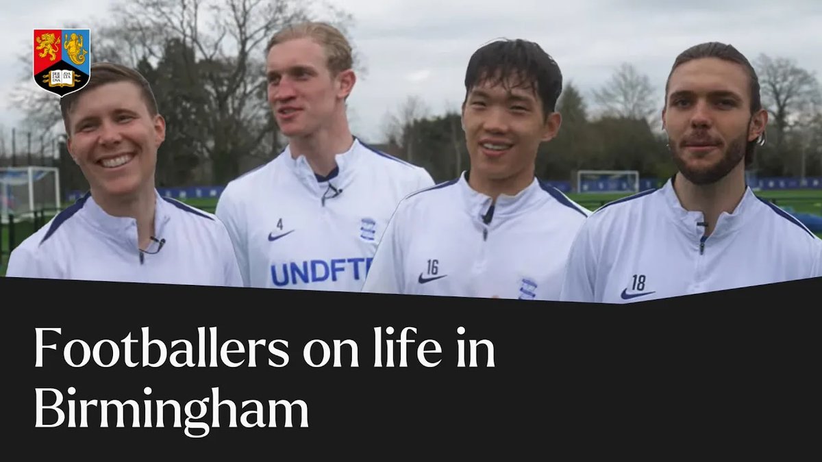Uni of Birmingham (@unibirmingham) on Twitter photo What’s it like to move to Birmingham from overseas?
We asked <a href="/BCFC/">(C) Birmingham City FC</a> players Willum Willumsson (Iceland), Alfons Sampsted (Iceland), Christoph Klarer (Austria) & Lee Myung-jae (South Korea) to talk about life in Birmingham ⚽️ youtu.be/D75r6vY_R2Y?fe… What’s it like to move to Birmingham from overseas?
We asked <a href="/BCFC/">(C) Birmingham City FC</a> players Willum Willumsson (Iceland), Alfons Sampsted (Iceland), Christoph Klarer (Austria) & Lee Myung-jae (South Korea) to talk about life in Birmingham ⚽️ youtu.be/D75r6vY_R2Y?fe…