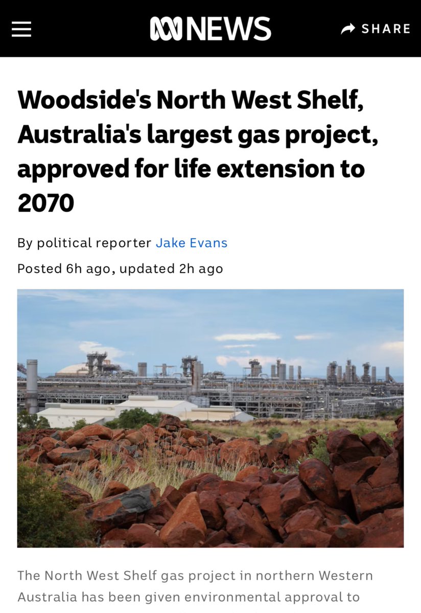 Extinction Rebellion Australia (@xrebellionaus) on Twitter photo 🚨NORTH WEST SHELF CARBON BOMB APPROVED 🚨
<a href="/MurrayWatt/">Senator Murray Watt</a> — WTAF?! Your toe isn’t wet in the job and you’ve already f*cked up!
Approving gas until 2070 when <a href="/AustralianLabor/">Australian Labor</a>’s climate target is 2050? The math ain’t mathing!
LABOR = IN BED WITH FOSSIL DEATH
#StateCapture 🧵👇 🚨NORTH WEST SHELF CARBON BOMB APPROVED 🚨
<a href="/MurrayWatt/">Senator Murray Watt</a> — WTAF?! Your toe isn’t wet in the job and you’ve already f*cked up!
Approving gas until 2070 when <a href="/AustralianLabor/">Australian Labor</a>’s climate target is 2050? The math ain’t mathing!
LABOR = IN BED WITH FOSSIL DEATH
#StateCapture 🧵👇