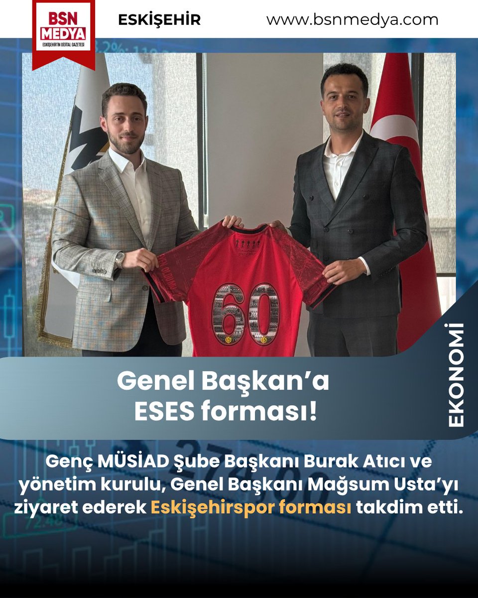 Atıcı; "MÜSİAD’ın değer odaklı iş dünyası vizyonunu genç nesillere aktarmaya, ülkemizin ekonomik ve sosyal gelişimine katkı sunmaya kararlılıkla devam edeceğiz.”

Okumak için 🔗
bsnmedya.com/haber-genel-ba…

#Eskişehir #BSNmedya <a href="/gencmusiad/">Genç MÜSİAD</a> <a href="/gencmusiad26/">Genç MÜSİAD Eskişehir</a> <a href="/burakaticiTR/">Burak Atıcı</a>