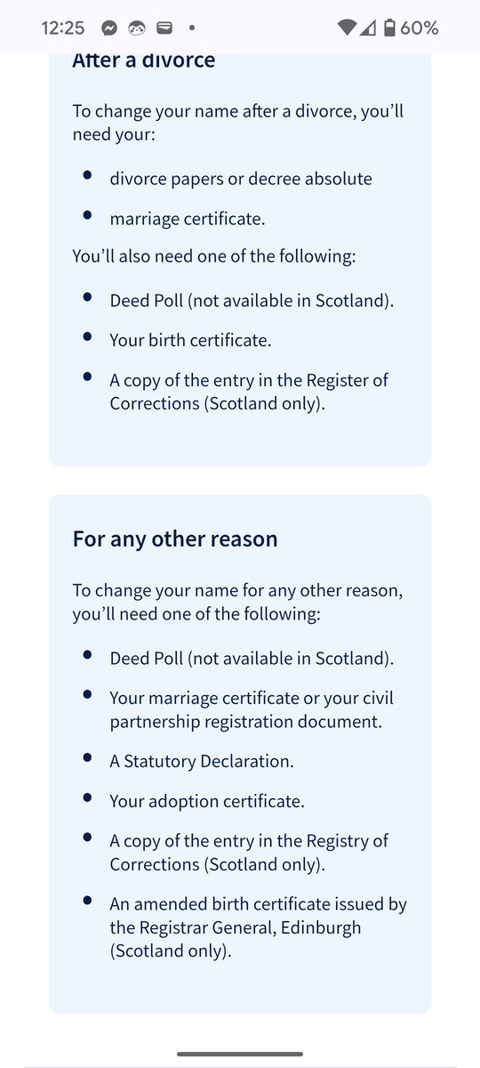 Why does your website say one thing about the documents needed to change name and your branch staff saying something else <a href="/HalifaxBank/">Halifax</a>? 

Website says deed poll, bank staff are telling my friend it has to be an enrolled one, even though he has a statutory declaration as well.