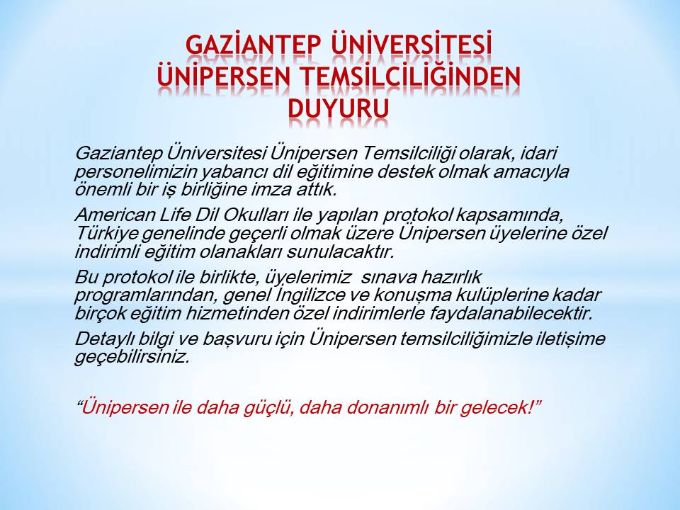 📢📢Gaün Ünipersen olarak çalışmalarımıza devam ediyor, her geçen gün üye sayımızı artırıyoruz.