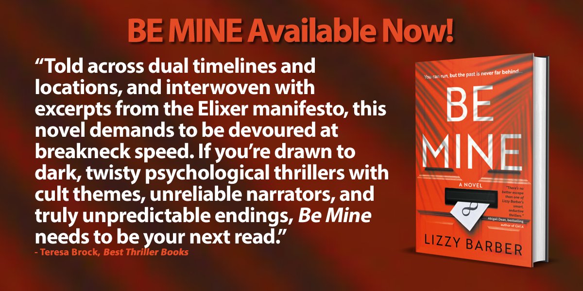 BE MINE by <a href="/ByLizzyBarber/">Lizzy Barber I Author</a> (pub. by @daturabooks) is now available.

Hopefully, you will buy the book.

Read the team’s review: bestthrillerbooks.com/teresa-brock/b…