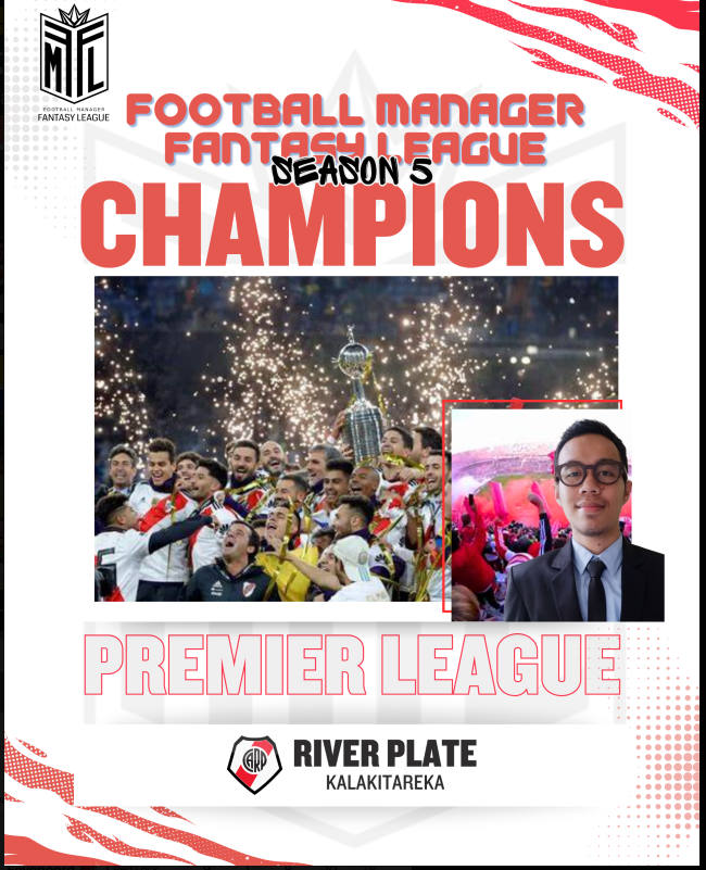 FMFL_ID's tweet photo. 🏆Premier League 5th Edition Champions🏆

Selamat kepada @kalakitareka yang berhasil meraih juara edisi kelima Premier League di FMFL Season 5🥳 https://t.co/aDY2sUG62x