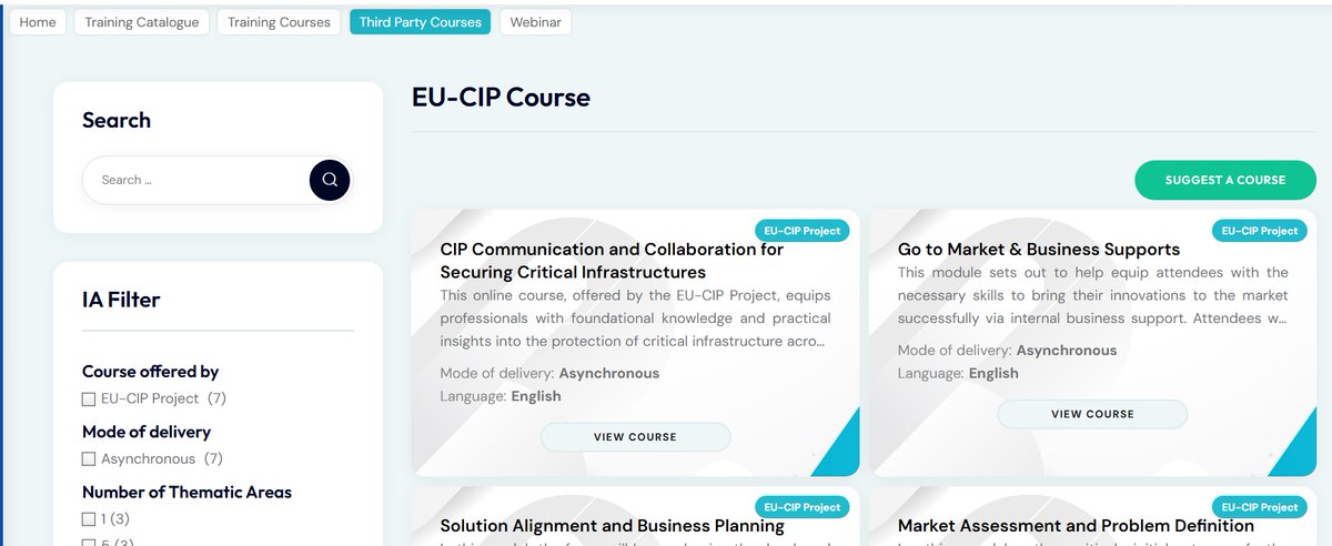 We would like to share with you our Training Courses which are available on our Knowledge Hub: