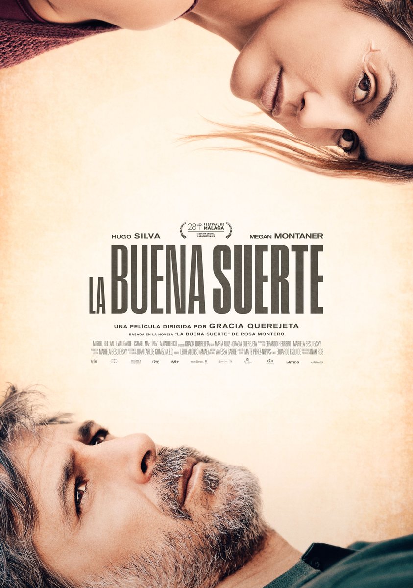 FYM_STUDIO's tweet photo. 🎬 La buena suerte 
Dirigida por Gracia Querejeta 🎥
Protagonizada por Hugo Silva y Megan Montaner ✨
Un tren, un pueblo perdido y una segunda oportunidad.
💫 A veces, perderse es la mejor forma de encontrarse.
 @TornasolMedia #Cine #Estreno #film  #fympostproduccion https://t.co/0rwamIez6A