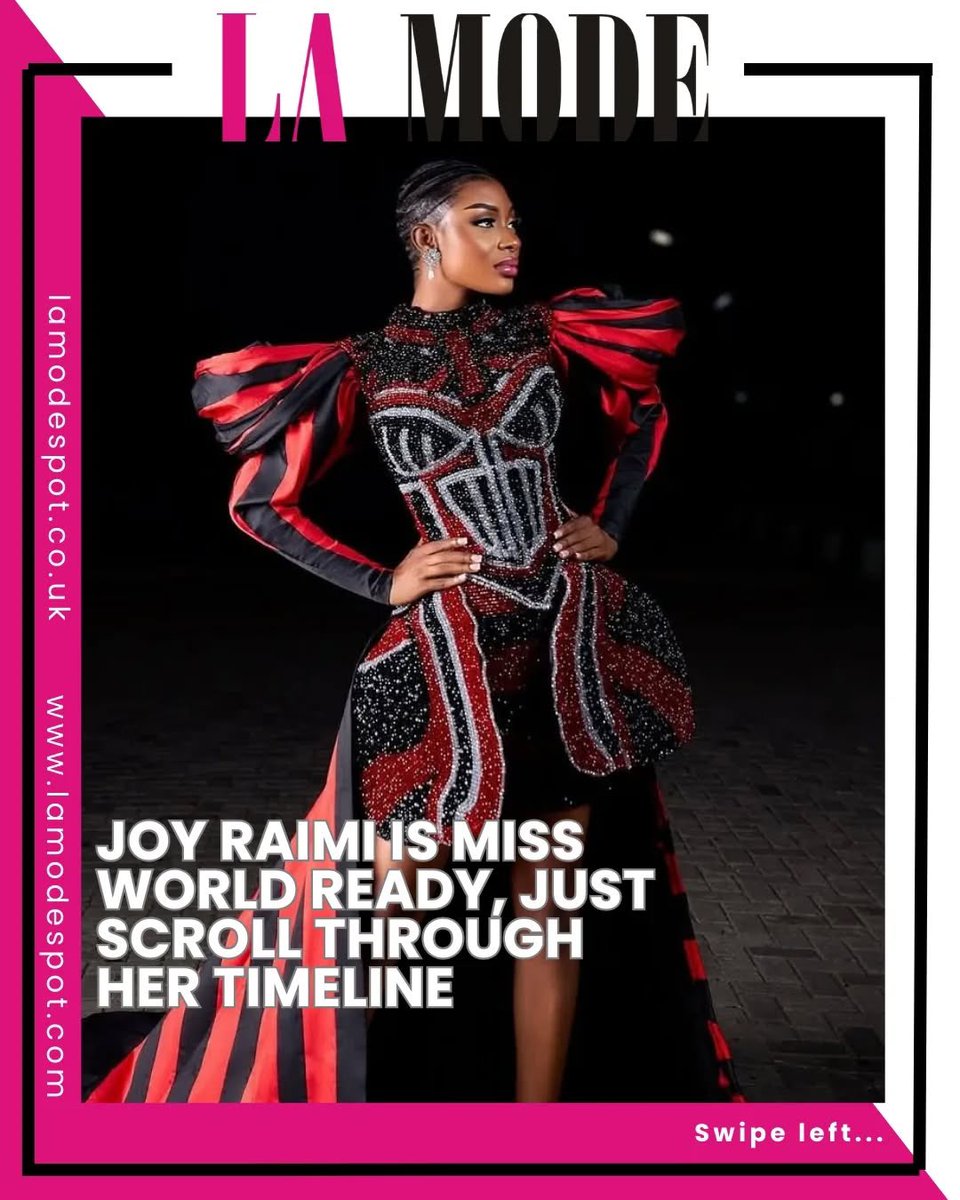 missworldng's tweet image. Joy Raimi isn't just representing Nigeria at Miss World 2025, she's making a statement with every look.

Visit our websites &amp;amp; lamodespot.com and lamodespot.co.uk

#lamodemagazine #lamodespot
#MissWorld2025 #ENHYPEN #missworldnigeria #MWN2025 #missworld