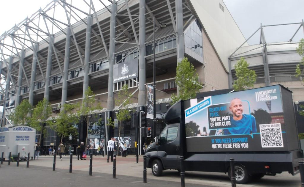 AdsGoods's tweet image. We just love spreading awareness for #charities Check out our stunning #digivan display at a recent @NUFC match for our client @NU_Foundation Email for info re- our full and half season media packages- digivan@adsdirect.org.uk #dooh #adverts #design #print #promotionalmerchandise