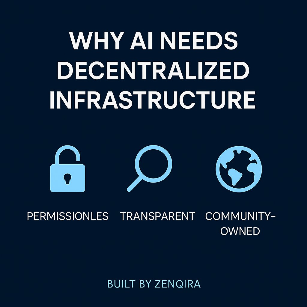💡 Most people think scaling AI is just about more GPUs.
But real progress comes when we fix access, trust, and incentives.
That’s why decentralized infrastructure matters:
✅ Permissionless
✅ Transparent
✅ Community-owned

The next wave of AI needs better foundations. We’re