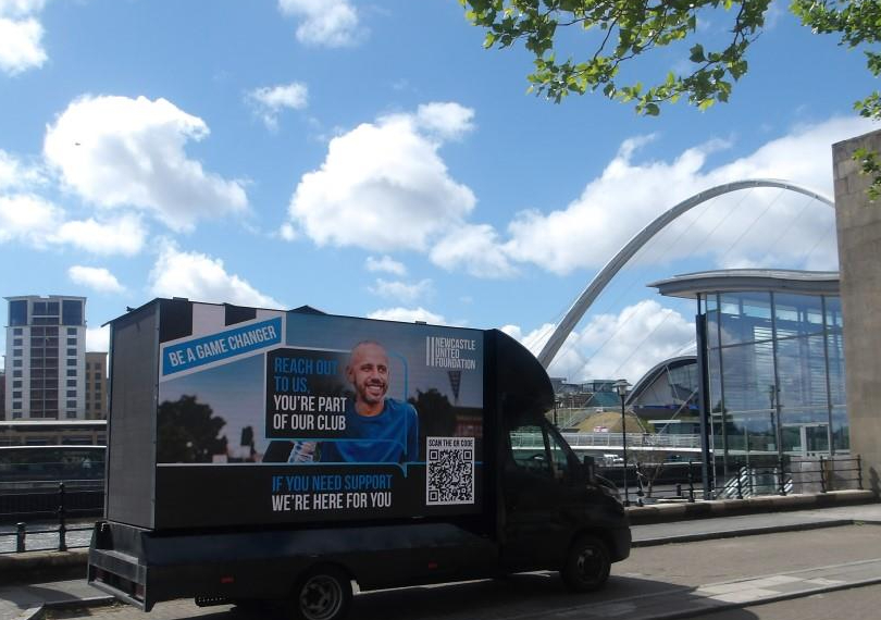 AdsGoods's tweet image. We just love spreading awareness for #charities Check out our stunning #digivan display at a recent @NUFC match for our client @NU_Foundation Email for info re- our full and half season media packages- digivan@adsdirect.org.uk #dooh #adverts #design #print #promotionalmerchandise