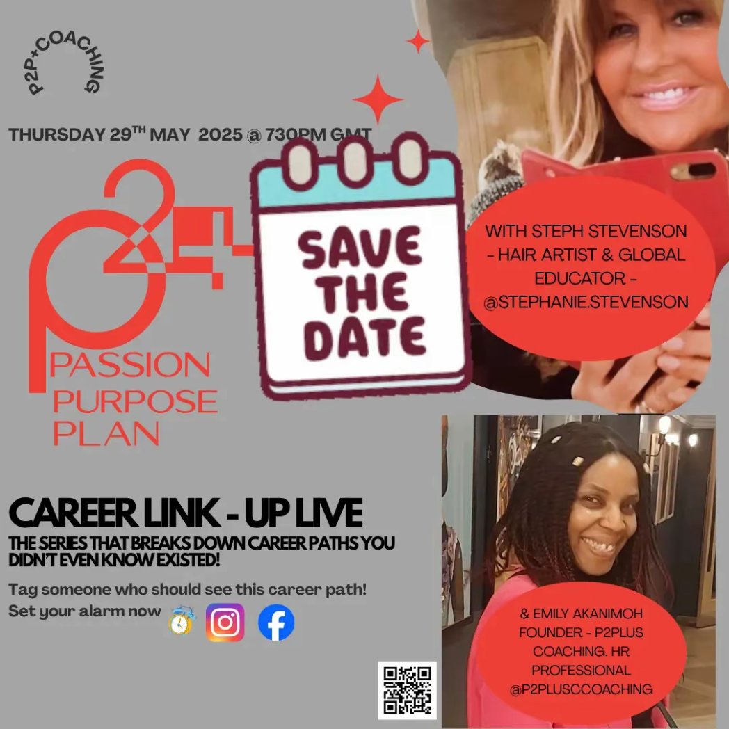Join me on <a href="/p2pluscoaching/">Emily Akanimoh</a> 
The Career Link-Up is a live,  Instagram series designed to help 18–25-year-olds explore the real-world career paths, opportunities, and behind-the-scenes insights in a wide range of industries from football, beauty to tech, retail, AI
#earlycareers
