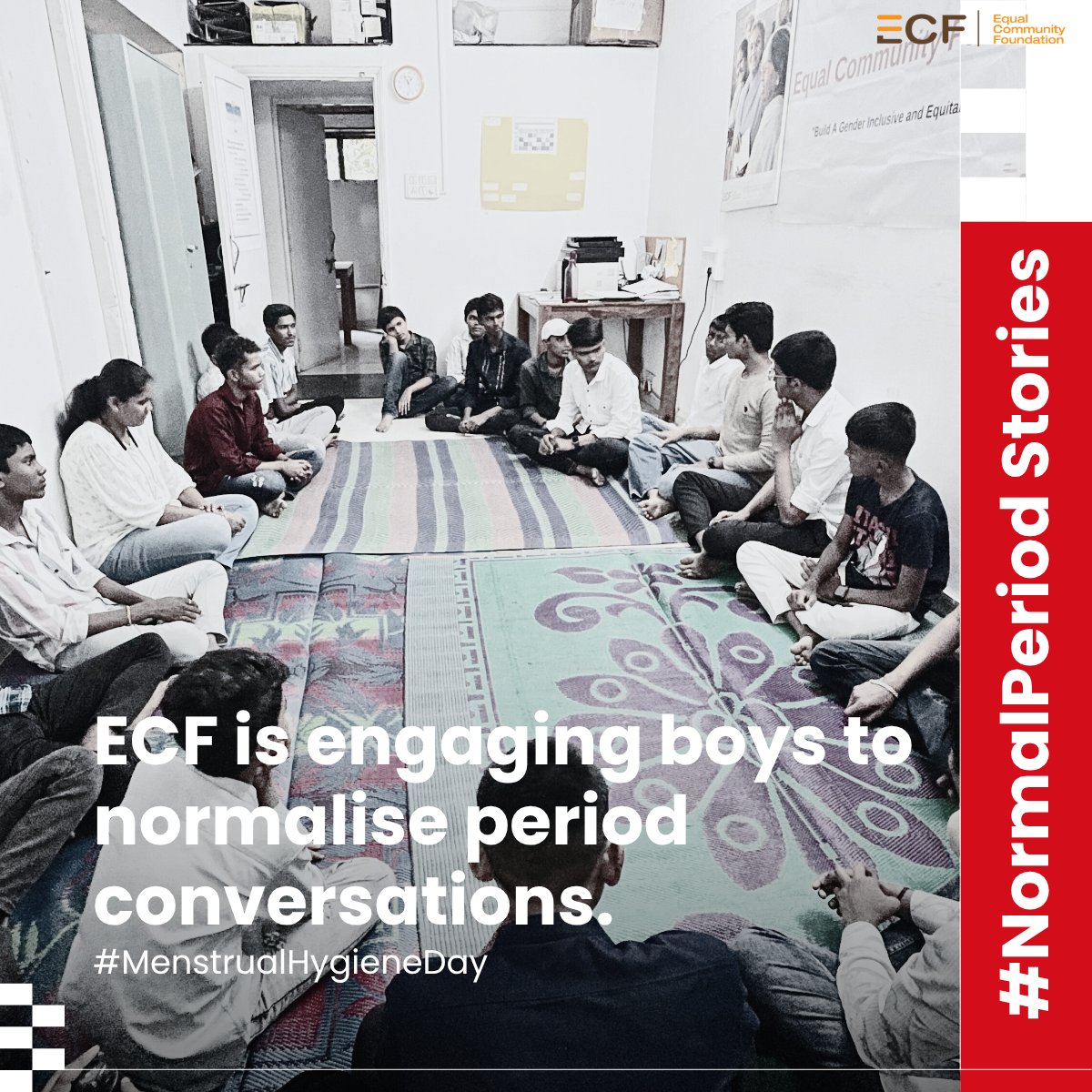 Menstrual Hygiene Day | Engaging Boys from the Ground

Menstruation is natural. So is conversation.

Let’s normalise conversations on menstruation together.

#NormalPeriodStories #MenstrualHygieneDay #PeriodFriendlyWorld #GenderEquality #BreakTheStigma