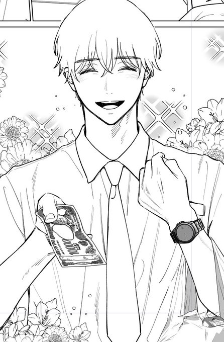 世界一不穏な笑顔の鏡巳くん………😇😇😇 