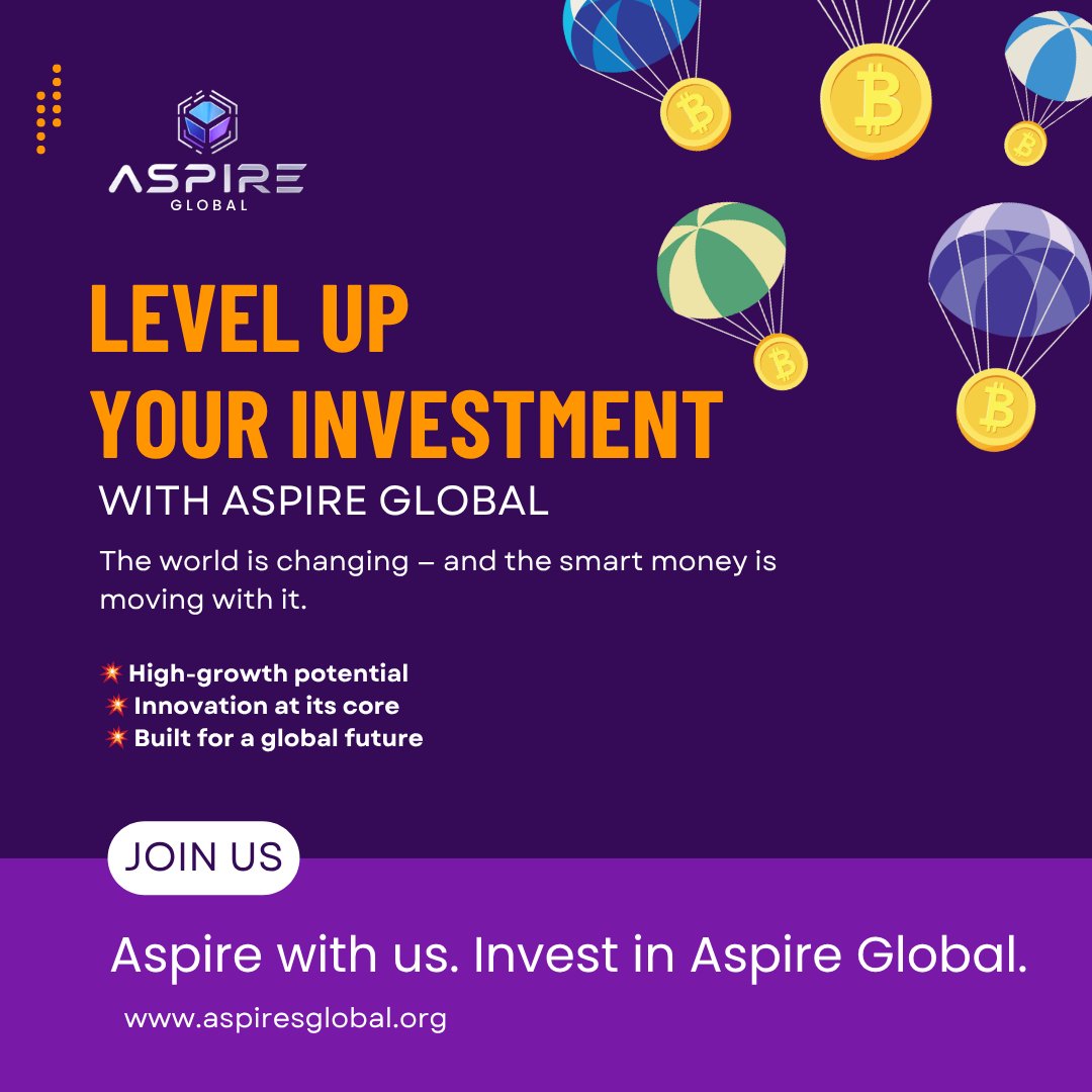 MindGame1372333's tweet photo. 🔥 LEVEL UP YOUR INVESTMENT GAME WITH ASPIRE GLOBAL 🔥

#AspireGlobal #FutureFocused #NextGenInvesting #BuildTheFuture #SmartMoneyMoves #InvestWithPurpose #InnovationLeaders https://t.co/aZAUsDdMFG