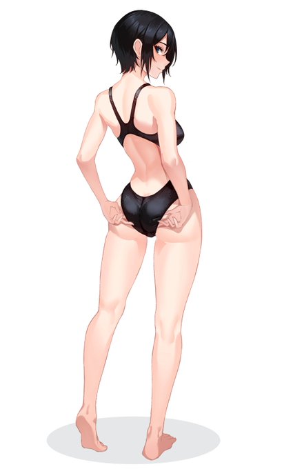 競泳水着のお姉さん 