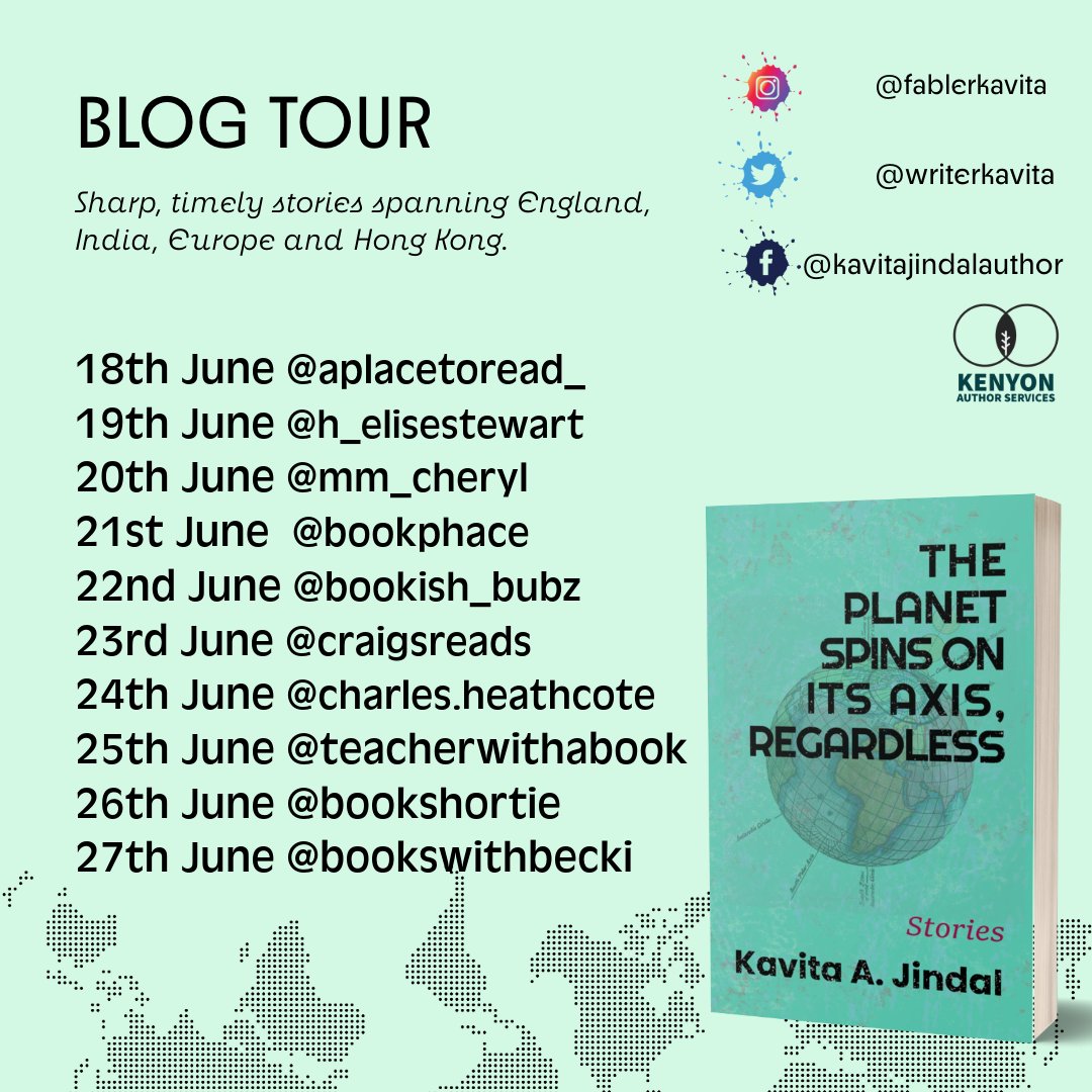 Isabelle Kenyon (Kenyon Author Services - Book PR) (@kenyon_isabelle) on Twitter photo 🎉 New blog tour coming up in June for the talented short story writer <a href="/writerkavita/">Kavita A. Jindal</a> , published by @SBH_books ! Get ready to meet some unforgettable characters... #BookTour #ShortStories 🎉 New blog tour coming up in June for the talented short story writer <a href="/writerkavita/">Kavita A. Jindal</a> , published by @SBH_books ! Get ready to meet some unforgettable characters... #BookTour #ShortStories