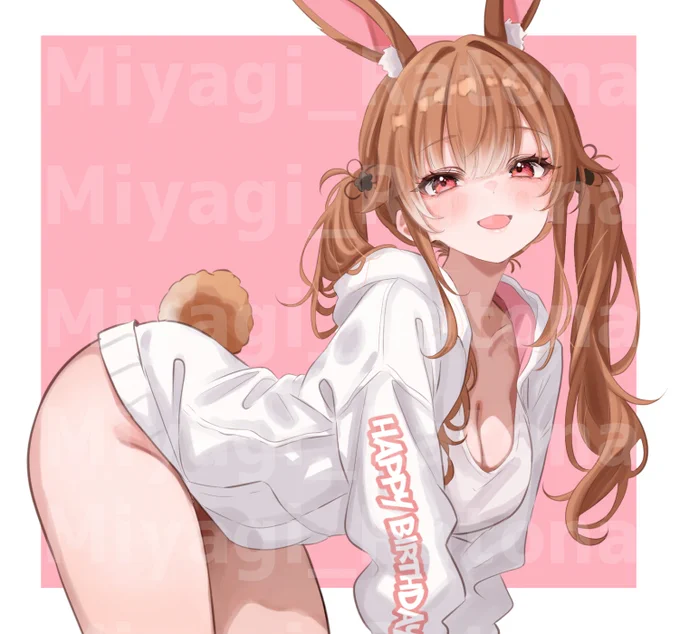 仲良しのイラストレーターさんがお誕生日プレゼントで描いてくれた・・・!私のマスコットキャラクター「ふーちゃん」可愛すぎ(掲載許可済&何日かしたら消します) 
