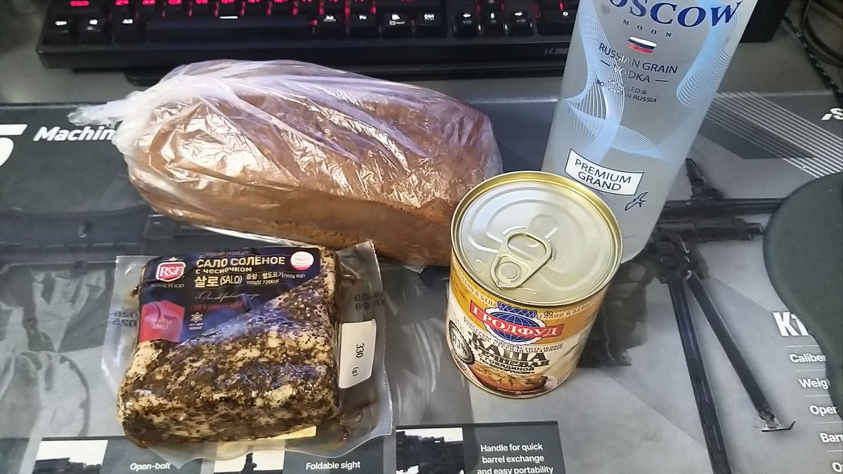 Here is your daily- I mean weekly ration tovarishch

They didn't have any Polish vodka, sadly(which is the best)