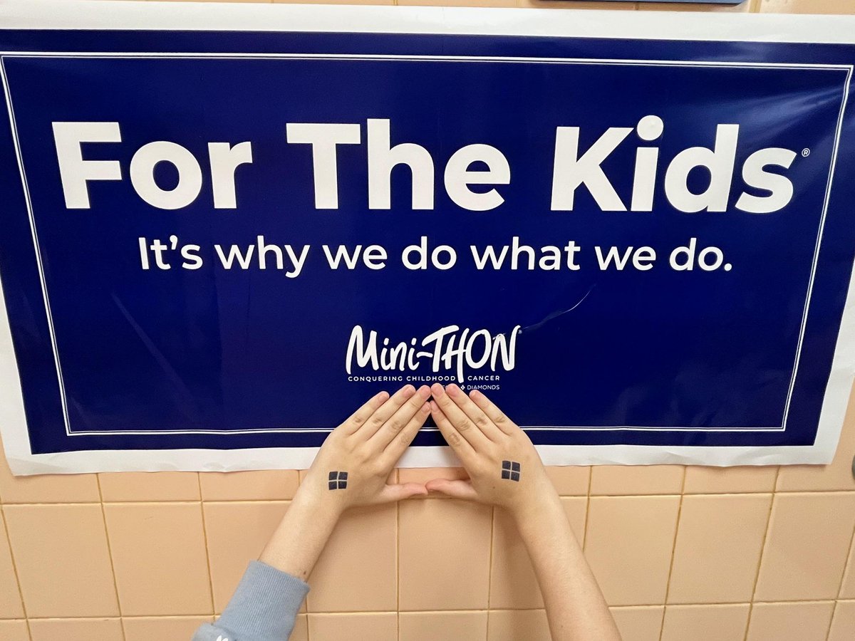 Rain or shine Builders Club and the Junior High showed up For The Kids! Under an overcast sky, Mini Mini Thon-ers competed in various outdoor competitions to show that we could beat childhood cancer with Four Diamonds!

The Junior High raised a total of $2