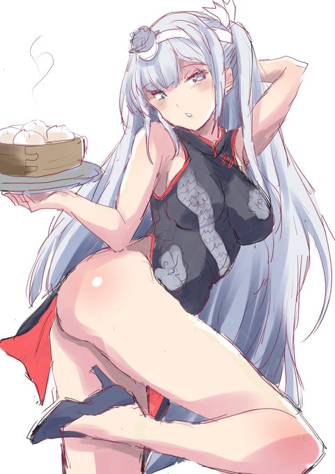 チャイナドレス風冬月さんらくがき 