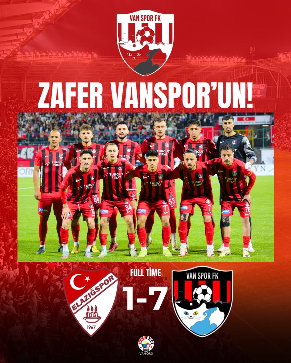 Zafer 7-1’lik skorla #Vanspor’un! 💪