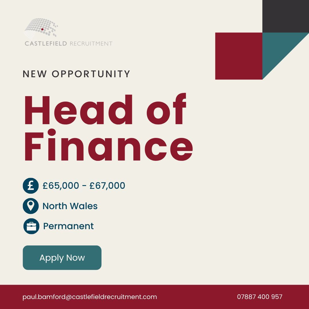 Castlefield Recruitment are working with a Housing Association based in North Wales to recruit a Head of Finance on a permanent basis.

To apply for the role, please click on the link: castlefieldrecruitment.com/vacancies/vaca…

 #newopportunity #publicsectorfinance #housingassociation #vacancies