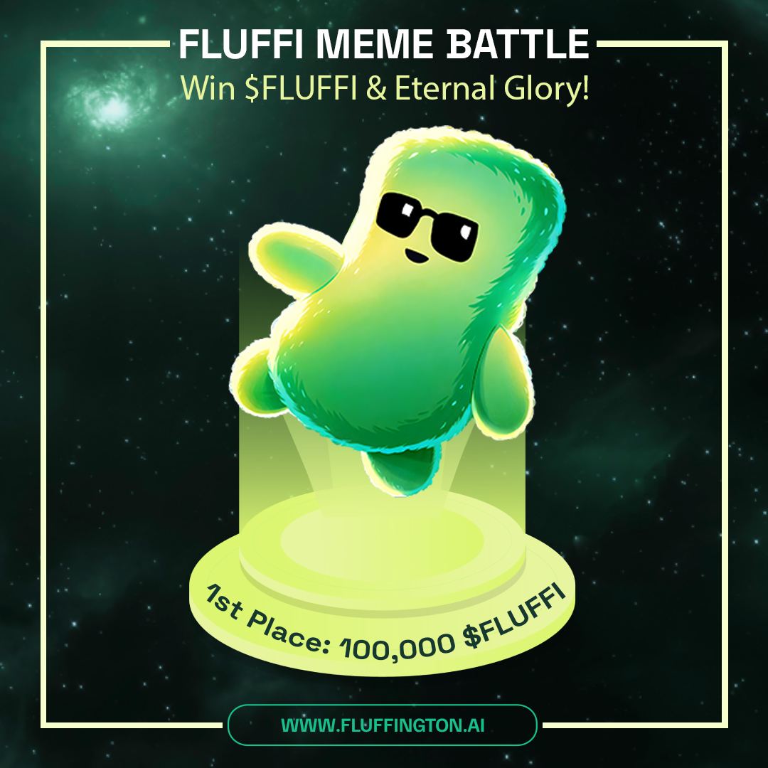 Fluffi on Sol | $FLUFFI (@fluffisol) on Twitter photo FLUFFI MEME CONTEST IS LIVE!
Drop your wildest, funniest, cutest $FLUFFI memes and WIN BIG! đȘ
đ„ 100K $FLUFFI up for grabs
đ Top memes get featured
â
Tag us <a href="/fluffisol/">Fluffi on Sol | $FLUFFI</a>
â
Use hashtag #FluffiMemeBattle
â
Retweet, Like and Engage
Best memes = prizes, fame, Fluffi love đ FLUFFI MEME CONTEST IS LIVE!
Drop your wildest, funniest, cutest $FLUFFI memes and WIN BIG! đȘ
đ„ 100K $FLUFFI up for grabs
đ Top memes get featured
â
Tag us <a href="/fluffisol/">Fluffi on Sol | $FLUFFI</a>
â
Use hashtag #FluffiMemeBattle
â
Retweet, Like and Engage
Best memes = prizes, fame, Fluffi love đ