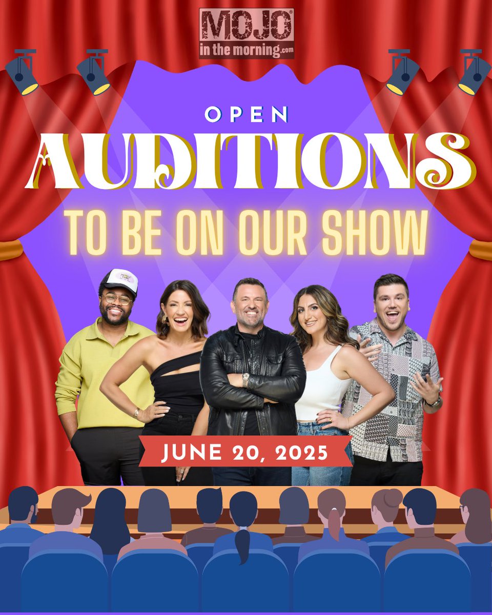 Think you’ve got what it takes to be on the show?🎙️

Now’s your chance! We’re holding an open casting call on June 20th, and we want to see what you’ve got.
Fill out the form below to reserve your audition spot. GOOD LUCK!🎧

docs.google.com/forms/d/e/1FAI…