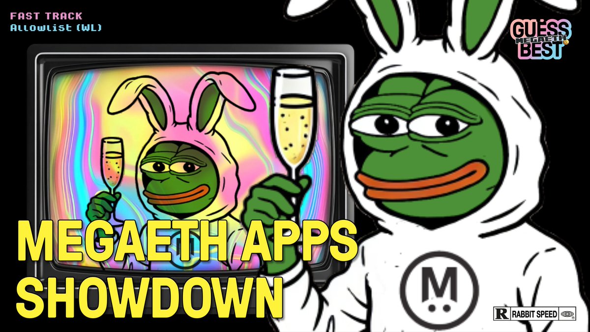 🔥 Today kicks off the <a href="/megaeth_labs/">MegaETH</a>  Apps Showdown 🧠⚔️

20 of the hottest apps in the MegaEth ecosystem are going head-to-head.

Your mission?
Guess which ones the crowd prefers 👀
Let’s see who dominates the charts by sheer popularity.

Jump in now on <a href="/playguessbest/">Guess.best</a>  and make
