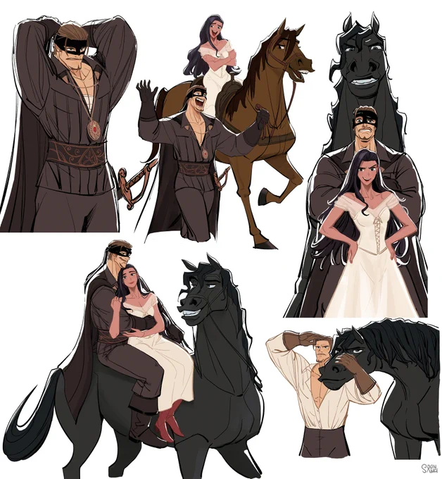 Legend of Zorro - Zorro _Elena_tornado character Sheet. 