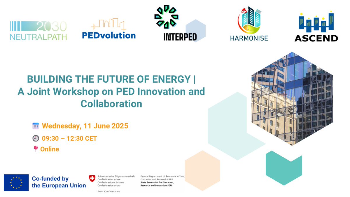 📢Save the date - Registration open!

Join us for a joint online workshop on PEDs🌍

🗓️ 11 June 2025 | ⏰ 09:30–12:30 CET
💻 Free &amp; open to all

🔍 What’s on the agenda?
 ✔ 5 project presentations
 ✔ Panel discussion
 ✔ Practical insights 

🔗Register: lnkd.in/dF3Xybtb