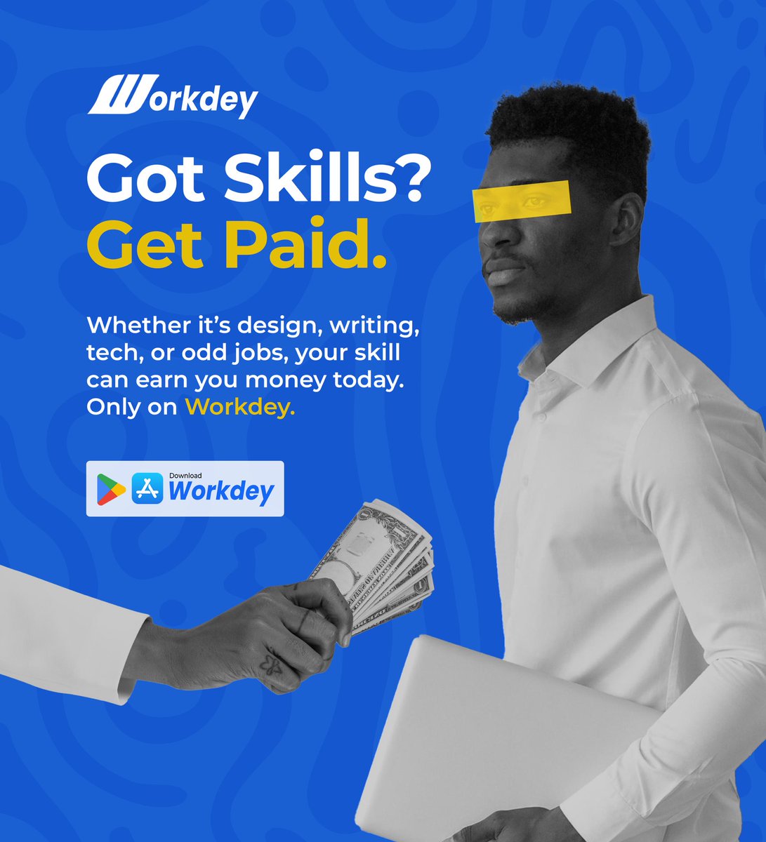 safegeegapp's tweet photo. Your hustle deserves a platform - this is it.
👇🏾Download the app &amp; start earning today.
#Workdey #GetPaid #SideHustle #FreelanceLife https://t.co/cJgkhyw7CV