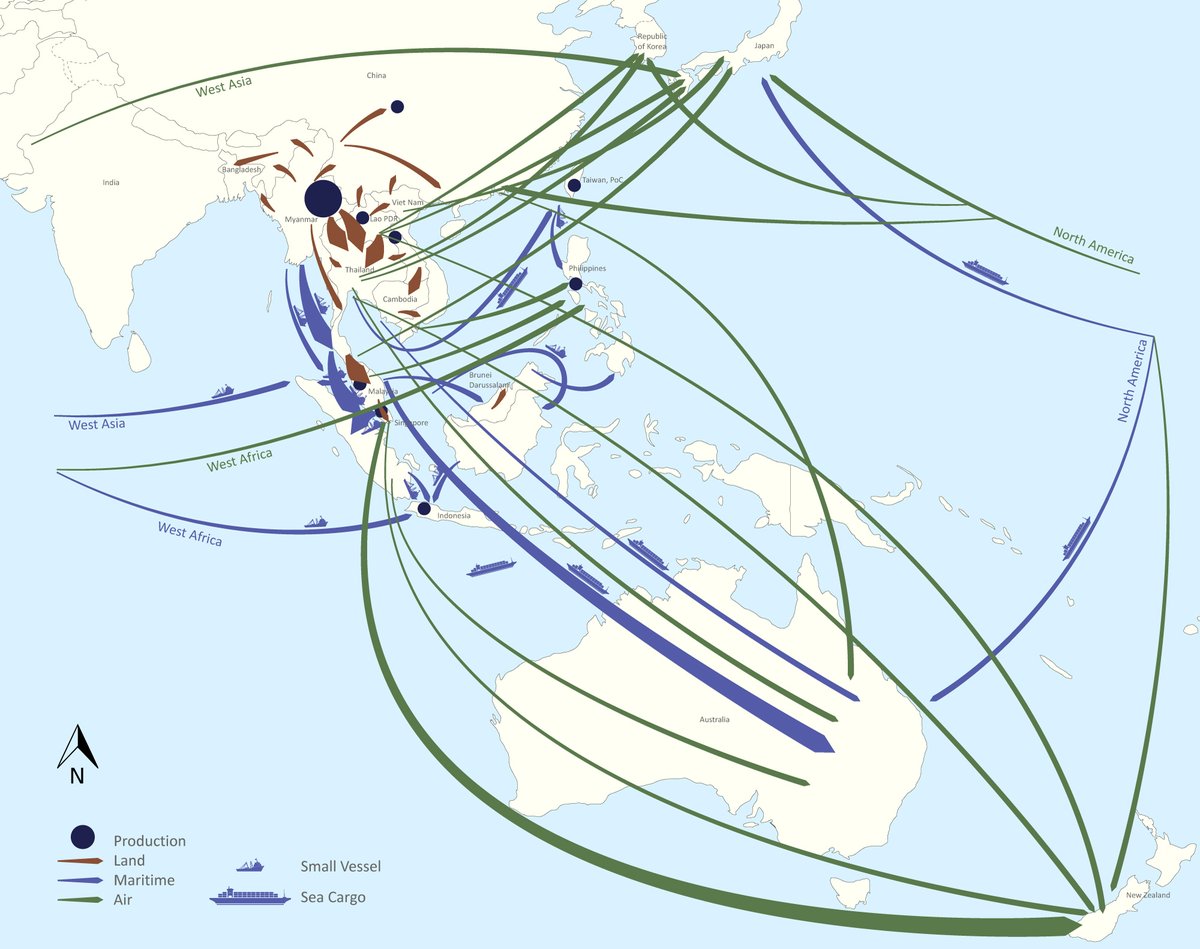 Evolving, cell-based transnational organized crime groups based in East and #SoutheastAsia are increasingly adopting technologies across the entire drug supply chain while converging with other organized crime activities.

Read more in our latest report: bit.ly/3He7c9Y