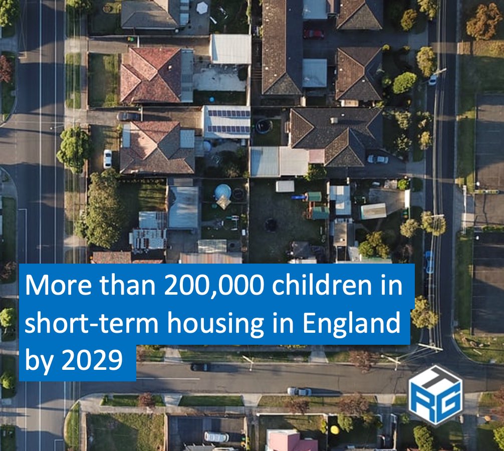 New data has revealed has revealed that sadly, more than 200,000 children will be living in short term accommodation by 2029.