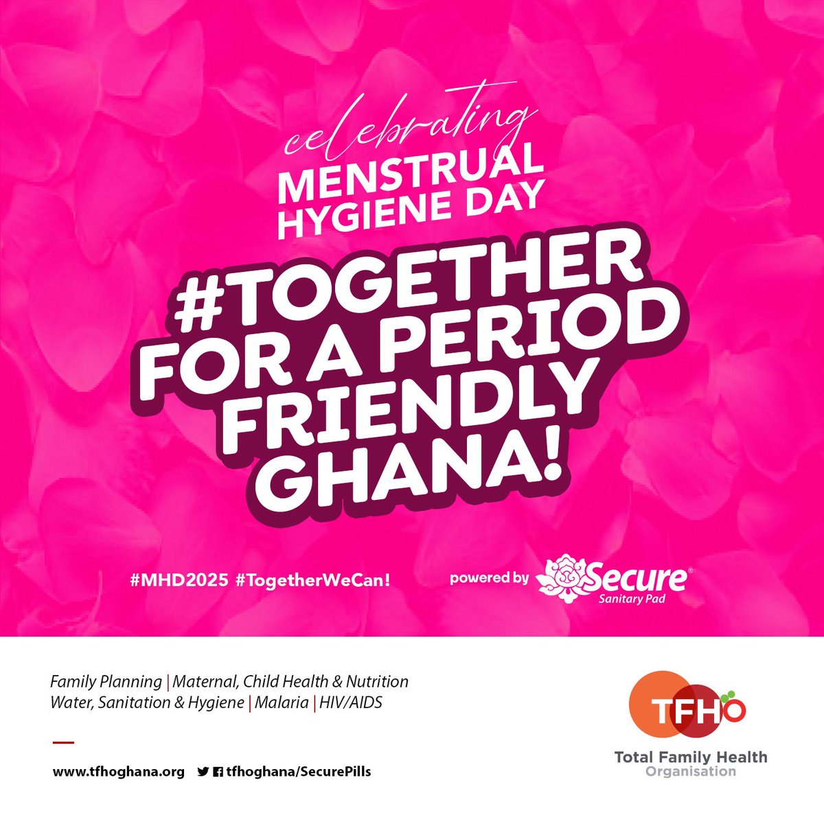 SecurePills's tweet photo. Periods are natural. Access to safe, dignified menstrual care should be too.
This #MHDay2025, we say: #TogetherForAPeriodFriendlyGhana 🇬🇭
No shame. No stigma. Just support.
Powered by #SecureSanitaryPad
#TogetherWeCan | #PeriodFriendlyWorld | @tfhoghana https://t.co/gnemoeG90k