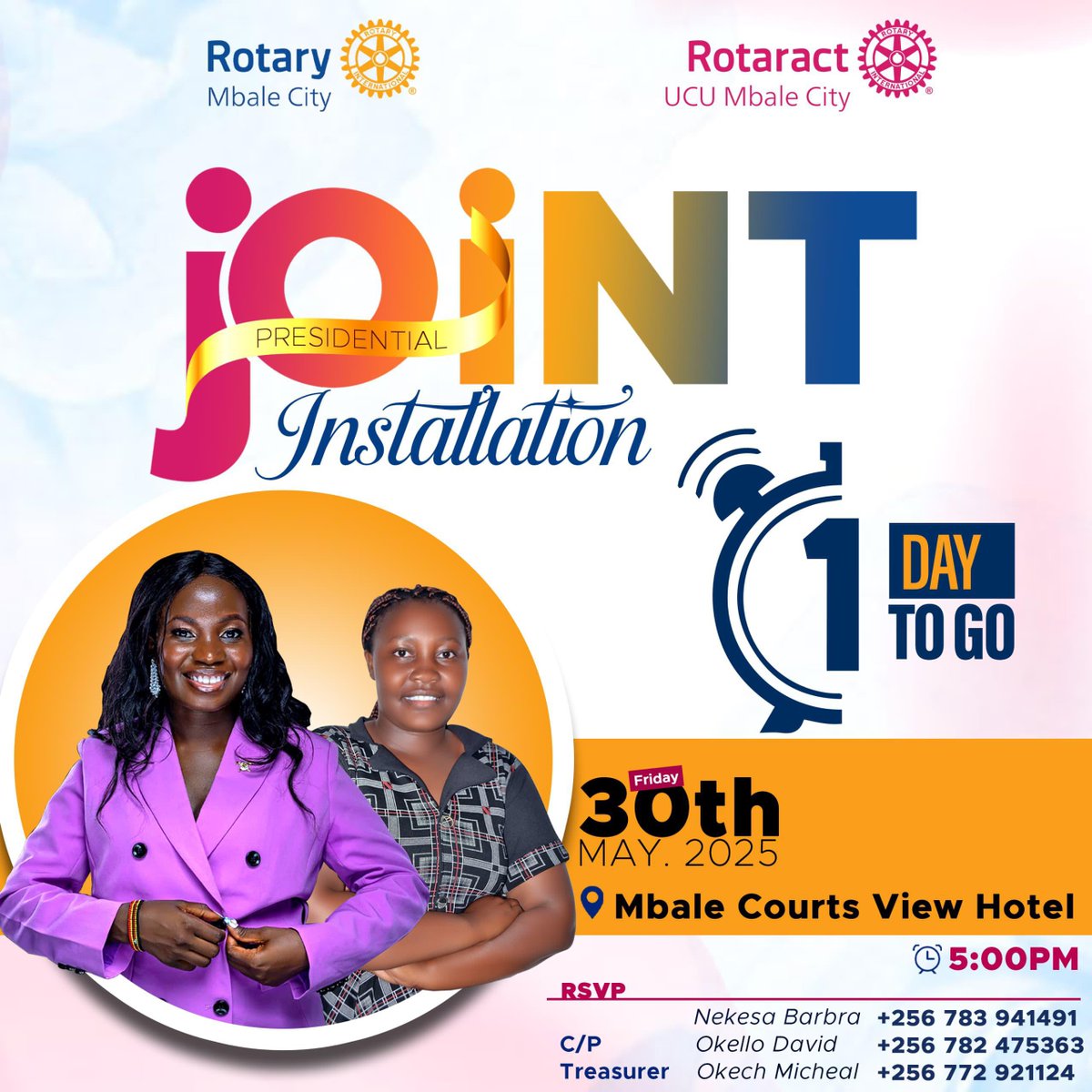 We are one day away from our mega joint installation, come join us and get a feel of the Rotary spirit. #rotaryinstallation #rotaryspirit #rotaryworks