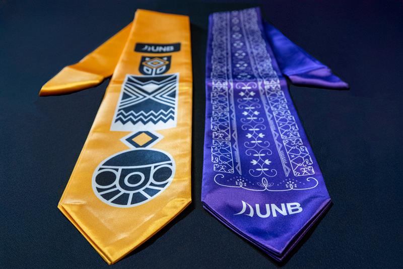 🎓2025 spring graduation marks a historic moment for UNB.

For the first time, First Nations, Inuit and Métis, African and African diaspora graduands were invited to request one of the specially designed stoles that celebrate their heritage and are encouraged to wear them as a