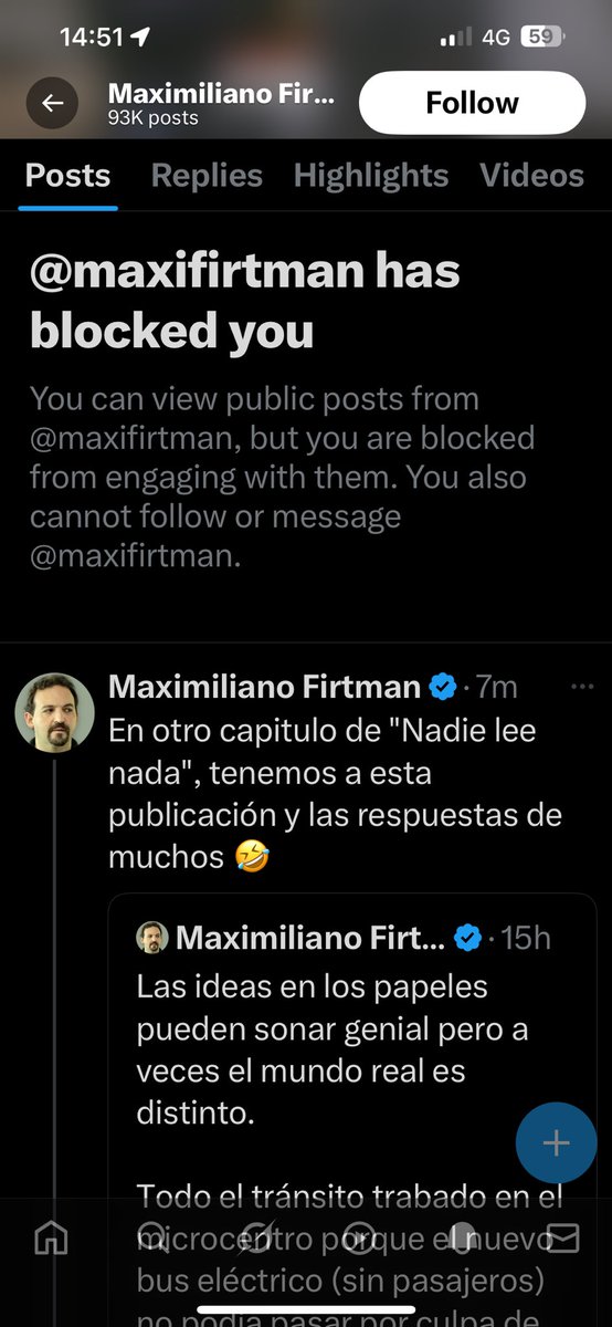“Nadie lee nada”, o tal vez seas un poquito soberbio, creyendo que siempre la culpa es de quien lee, Maxi.
