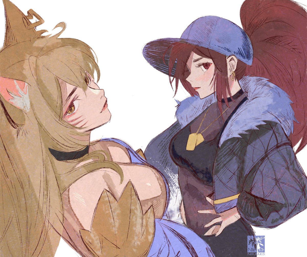 sketching #KDA #Ahri #Akali