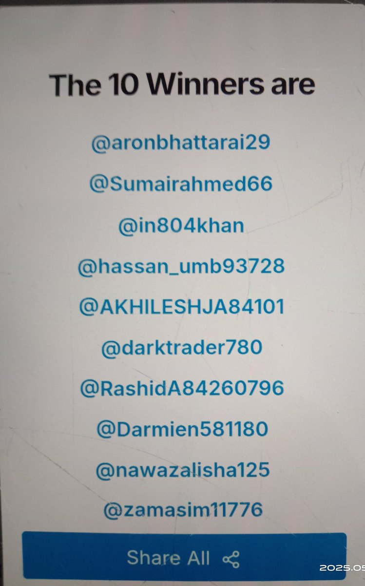 Here is the winner list of Giveaway . Kindly Send Your bep20 usdt address

10$ each participants .

Congrats ✨🚀🚀