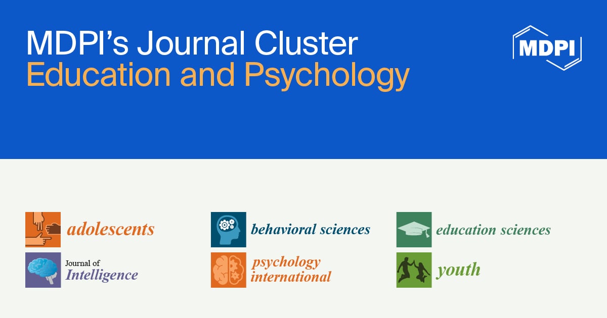 📢Announcement: MDPI’s Journal Cluster of Education and Psychology

📚Other participating journals: 
◾ <a href="/MDPIAdolescents/">Adolescents MDPI</a>
◾ <a href="/Behavsci_MDPI/">Behavioral Sciences MDPI</a>
◾ <a href="/EducSci_MDPI/">Education Sciences</a>
◾ <a href="/JIntell_MDPI/">Journal of Intelligence</a>
◾ <a href="/Youth_MDPI/">Youth MDPI</a> 

⬇️For more information please visit
mdpi.com/about/announce…