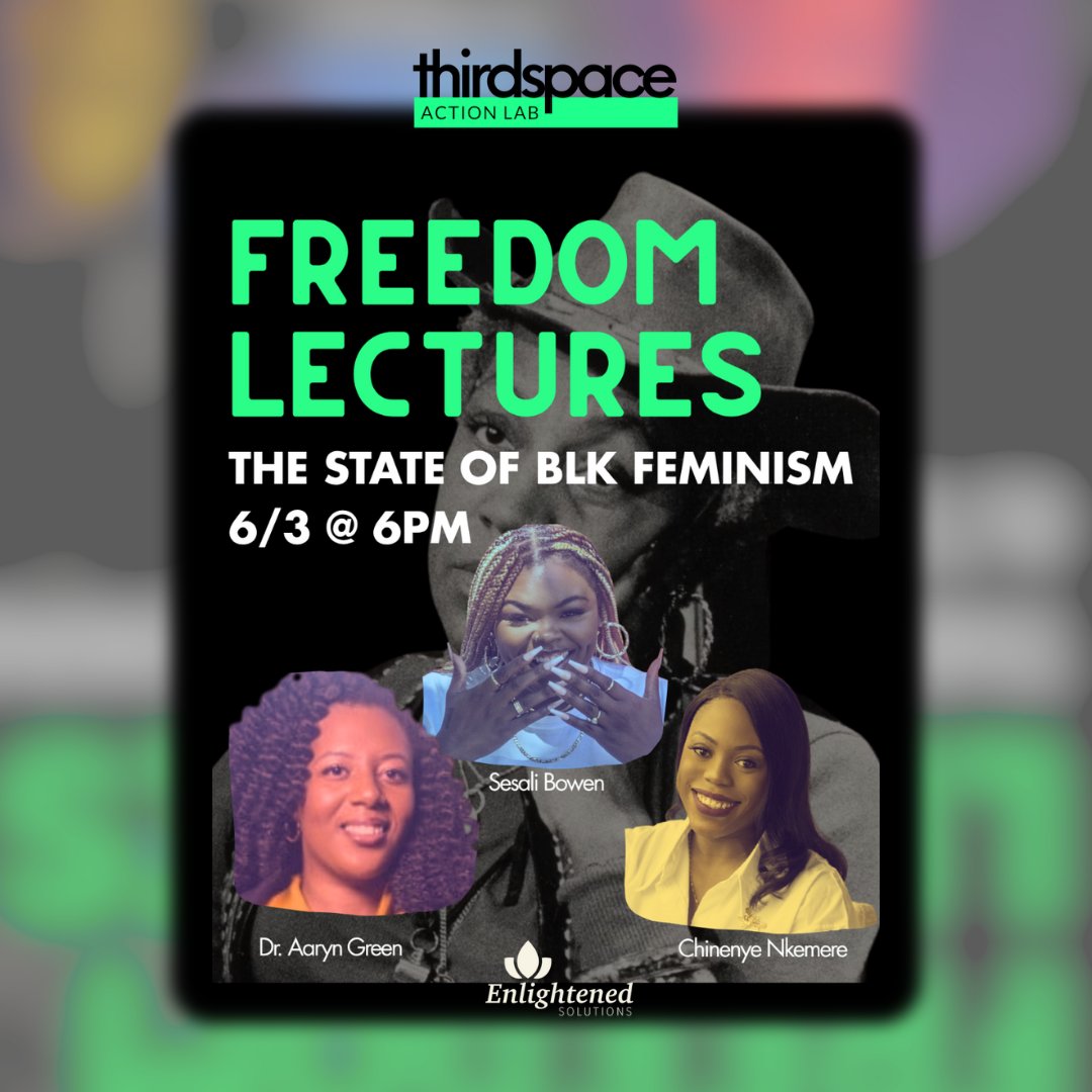 Enlightened Solutions (@workenlightened) on Twitter photo Come through for a powerful, joy-filled convo on collective action, radical care & dreaming up a freer, BLACKER future with <a href="/3rdSpaceCLE/">ThirdSpace Action Lab</a> !
⨠Free to attend â just register here: 3rdspaceactionlab.co/events-3/freedâŚ
#BlackFeminism #Womanism #WorkEnlightened Come through for a powerful, joy-filled convo on collective action, radical care & dreaming up a freer, BLACKER future with <a href="/3rdSpaceCLE/">ThirdSpace Action Lab</a> !
⨠Free to attend â just register here: 3rdspaceactionlab.co/events-3/freedâŚ
#BlackFeminism #Womanism #WorkEnlightened