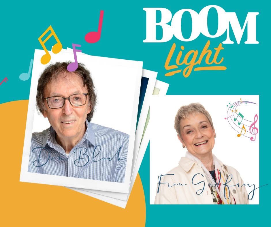 We're delighted to welcome two new presenters! Don Black and Fran Godfrey join the team at our Boom Light station, playing the best in easy-listening and all your 50s favourites.