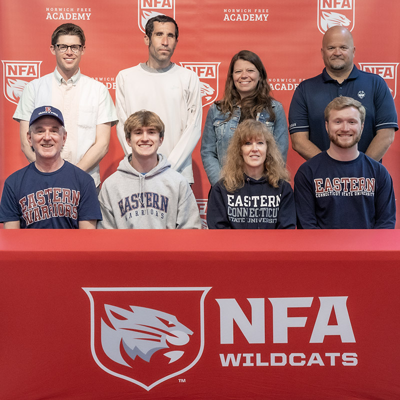 Congratulations, Kyle Kornacki! Kyle recently committed to continue his academic and athletic journey at Eastern Connecticut State University, where he will compete in cross country and track and field.
