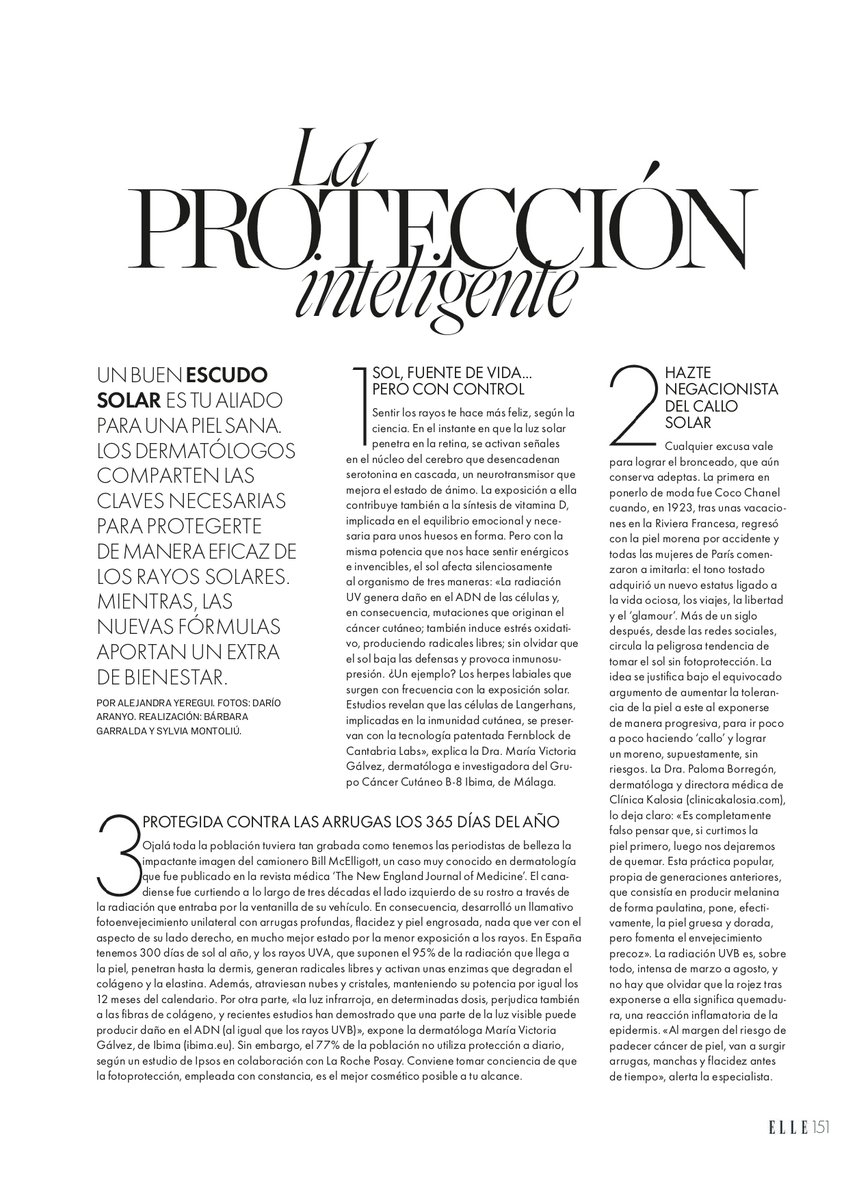 IBIMA Plataforma BIONAND (@_ibima) on Twitter photo Nuestra investigadora la Dra. María Victoria Gálvez, dermatóloga e investigadora del Grupo de Cáncer Cutáneo de IBIMA participa en este interesante artículo para la revista <a href="/elle_es/">ELLE España</a>
¡No te lo pierdas!☀️👏 Nuestra investigadora la Dra. María Victoria Gálvez, dermatóloga e investigadora del Grupo de Cáncer Cutáneo de IBIMA participa en este interesante artículo para la revista <a href="/elle_es/">ELLE España</a>
¡No te lo pierdas!☀️👏