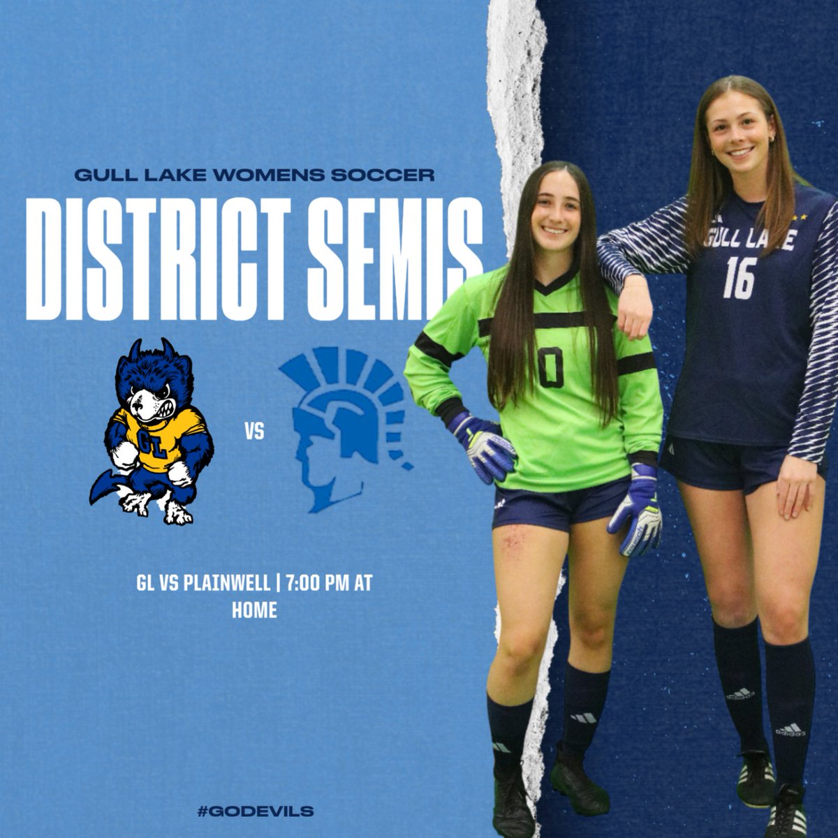 Women's Soccer will be playing tonight at home for District Semifinals! The game will begin at 7PM.