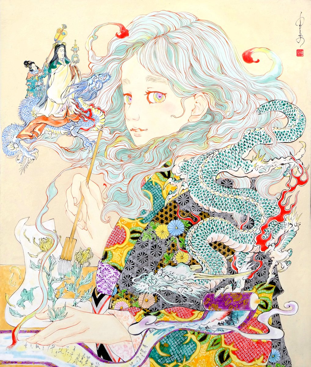 🕊💬➰

【個展のお知らせ】

うつつの結び目
銀座画廊 美の起原
<a href="/ginzagarou/">美の起原</a> 
6月26日～7月3日迄(日曜休)
12-18時半まで(最終日16時まで)
オンライン販売・6月27日12時から開始予定

全日在廊予定です✨お会い出来ること楽しみにしてます🎶
掲載画像
『琴棋書画・画』F8 紙本着彩